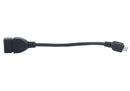 USB OTG Host Cable - MicroB OTG Male to A Female