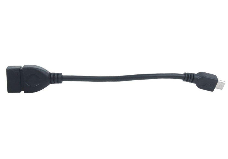 USB OTG Host Cable - MicroB OTG Male to A Female
