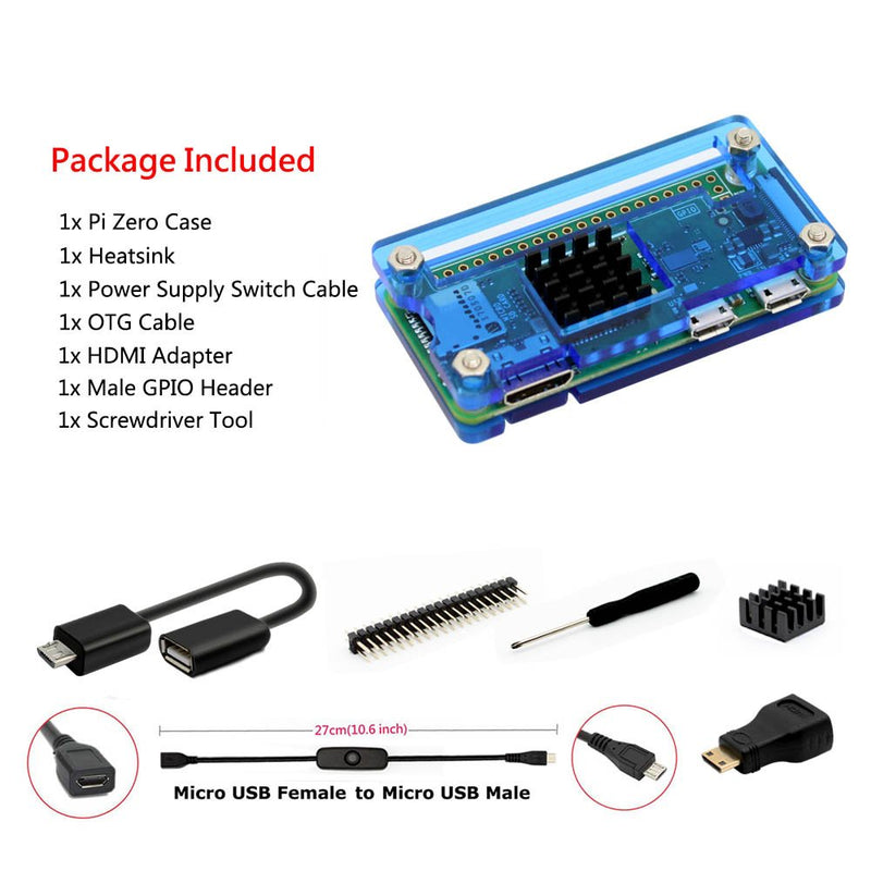 Raspberry Pi Zero Starter Kit-Blue for Raspberry Pi Zero W and Pi Zero 1.3 Wholesale