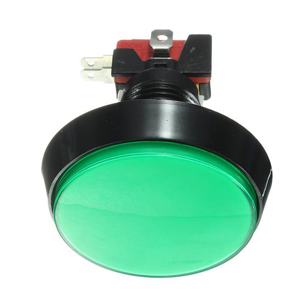 Odseven  Large Arcade Button with LED - 60mm Green Wholesale