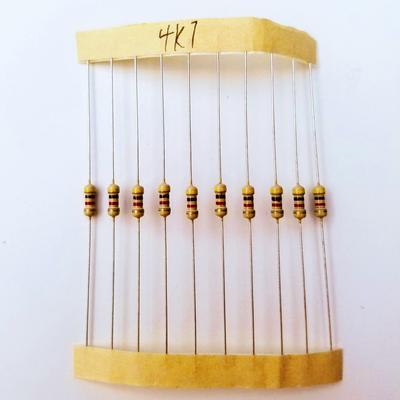 Odseven Wholesale Through-Hole Resistors - 4.7K ohm 5% 1/4W - Pack of 25