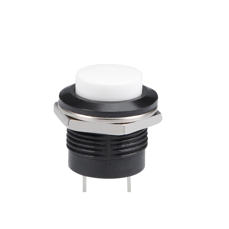 Odseven 16mm Panel Mount Momentary Pushbutton - White Wholesale