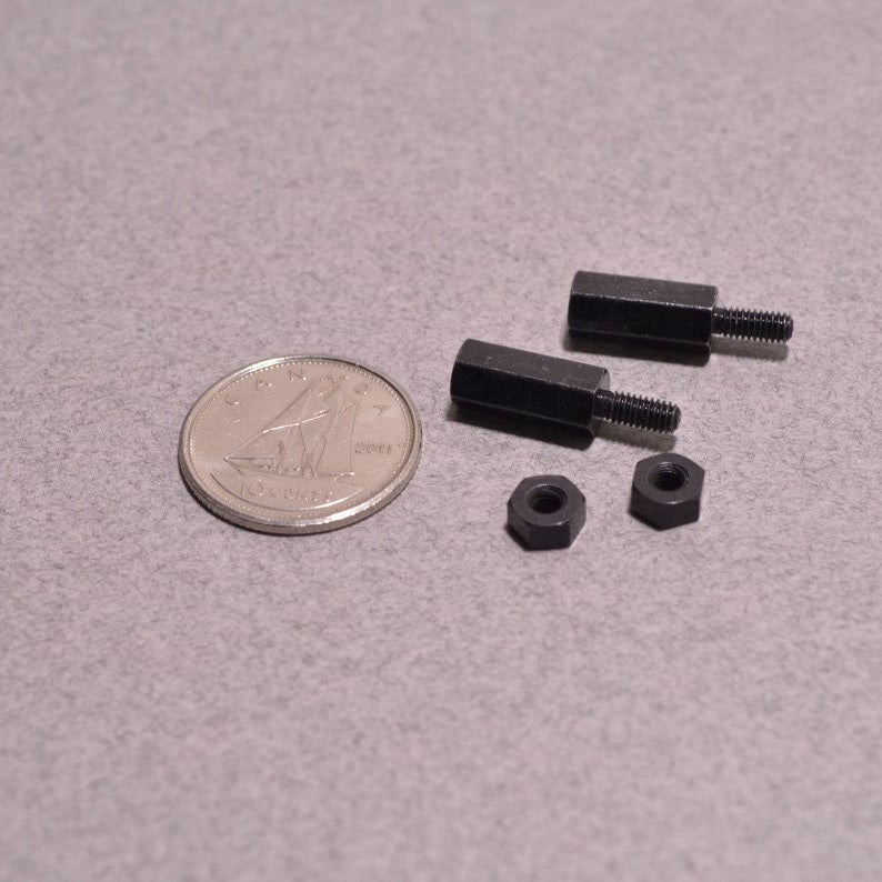 Odseven Brass M2.5 Standoffs for Pi HATs - Black Plated - Pack of 2 Wholesale