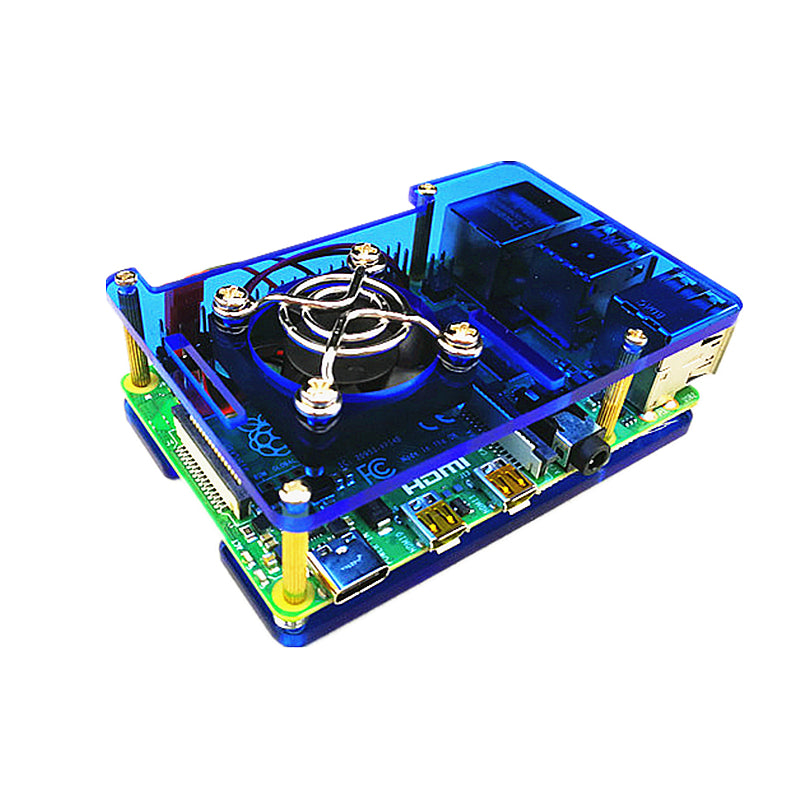 Odseven Raspberry Pi 4 Model B Case with Cooling Fan Mount