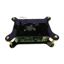 Odseven Bone Shape Acrylic Case with Cooling Fan Mount for Raspberry Pi 4 Model B