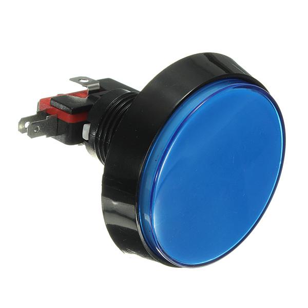 Odseven Large Arcade Button with LED - 60mm Blue Wholesale