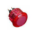 Odseven Arcade Button - 30mm Translucent Pink Wholesale