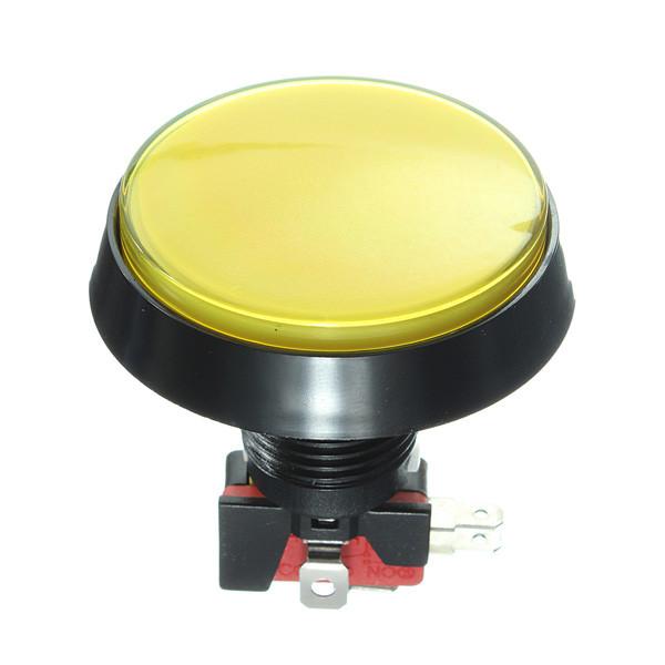 Odseven Large Arcade Button with LED - 60mm Yellow Wholesale