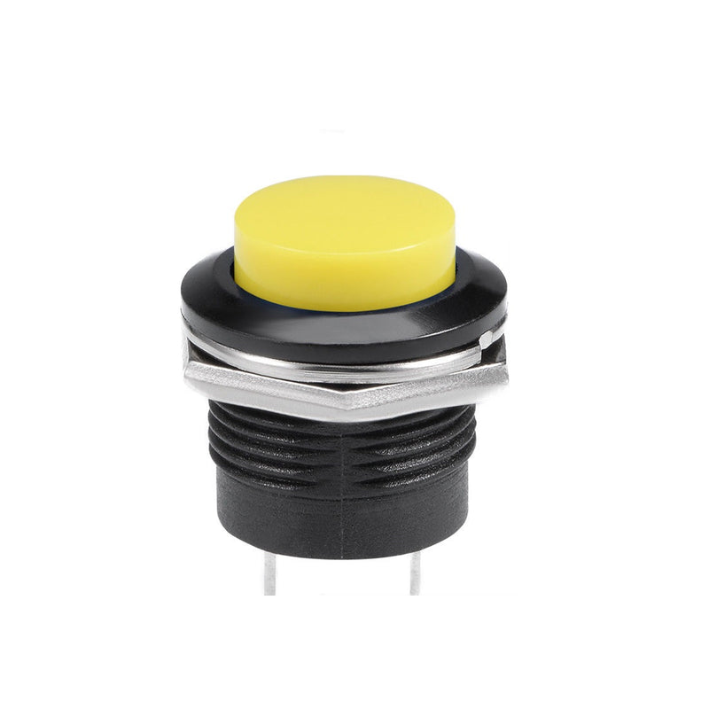 Odseven 16mm Panel Mount Momentary Pushbutton - Yellow Wholesale