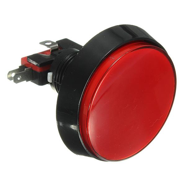 Odseven Large Arcade Button with LED - 60mm Red Wholesale