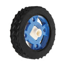 Wholesale Smart Robot 47mm Bule Rubber Wheels for Stepper Motors