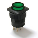 16mm Illuminated Pushbutton - Green Latching On/Off Switch Wholesale