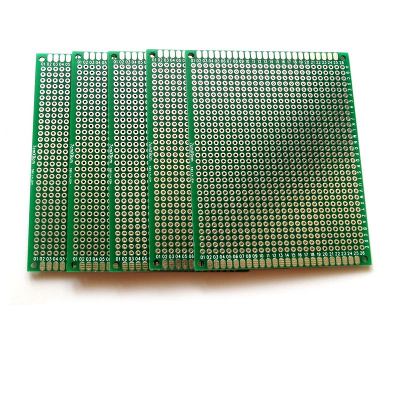 Odseven Penta Angel 10pcs Double-Side Prototype PCB Universal Printed Circuit Board (7x9cm)