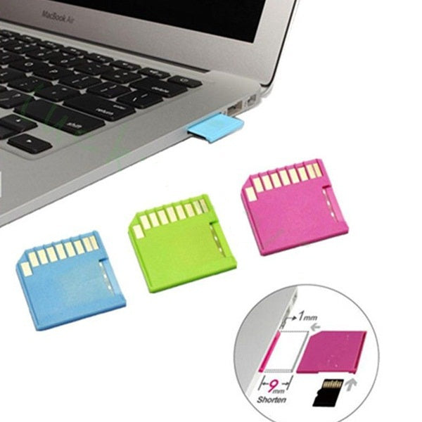 Odseven Green Shortening microSD adapter for Raspberry Pi & Macbooks