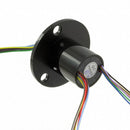 Odseven Slip Ring with Flange - 22mm Diameter-12 Wires-Max 240V @ 2A