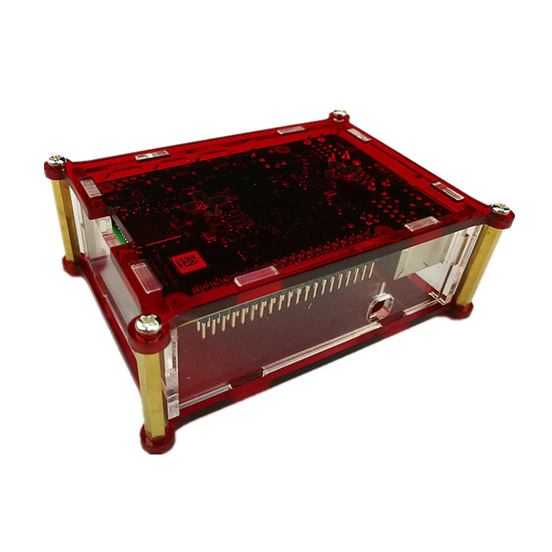 Odseven Two-tone Acrylic Case with Cooling Fan Mount for Raspberry Pi 4 Model B