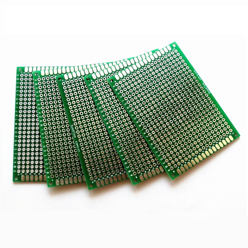 Penta Angel 10pcs Double-Side Prototype PCB Universal Printed Circuit Board (5x7cm)