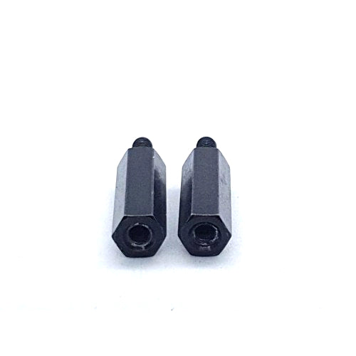 Odseven Brass M2.5 Standoffs 16mm tall - Black Plated - Pack of 2 Wholesale