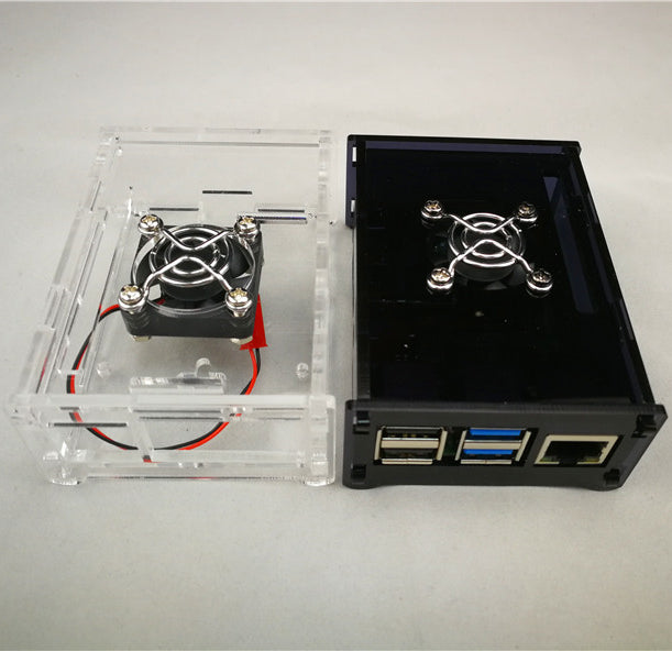 Odseven Acrylic  Raspberry Pi 4 Model B Case with Cooling Fan Mount