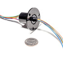 Odseven Slip Ring with Flange - 22mm Diameter-12 Wires-Max 240V @ 2A