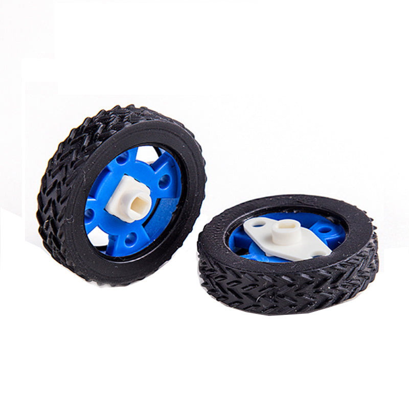 Wholesale Smart Robot 47mm Bule Rubber Wheels for Stepper Motors