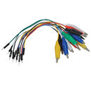 Odseven Small Alligator Clip to Male Jumper Wire Bundle - 12 Pieces