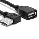 Odseven Right Angle Extension USB Cable - A Male to A Female - 1 meter / 39" long