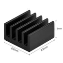 Wholesale Black Aluminum Heatsink Cooler Kit for Raspberry Pi 3, Pi 2, Pi Model B+