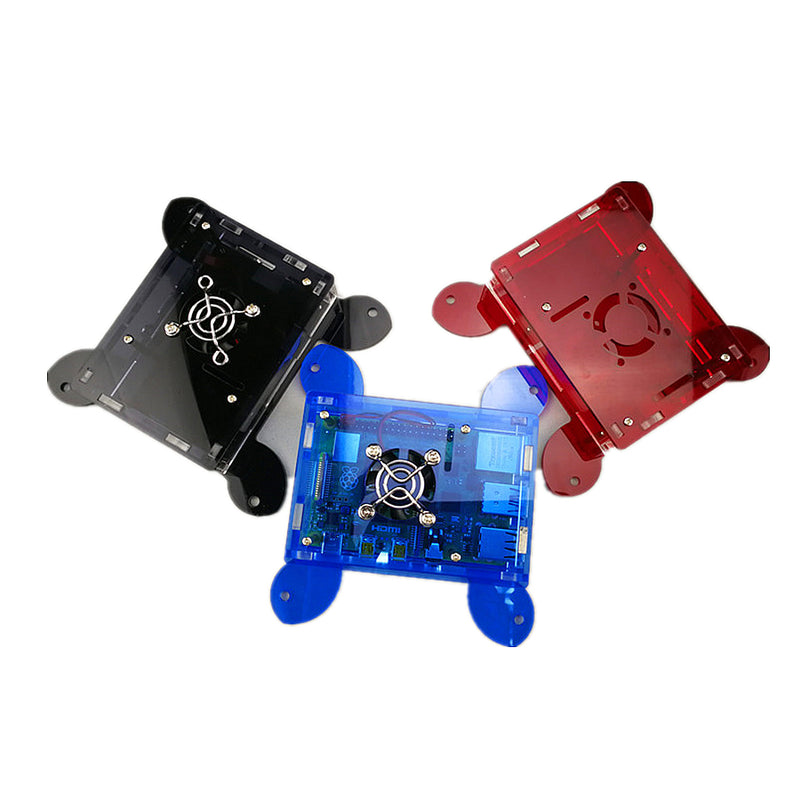 Odseven Tortoise Shap Case with Cooling Fan Mount for Raspberry Pi 4 Model B