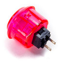 Odseven Arcade Button - 30mm Translucent Pink Wholesale