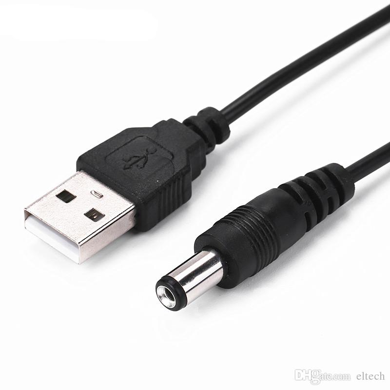 Odseven USB to DC 5.5 x 2.1mm 5 V Jack Barrel Male Power Cable 1M