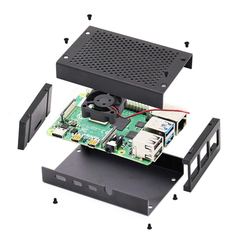 Raspberry Metal Box Raspberry Pi 4 Aluminum Case Metal Box