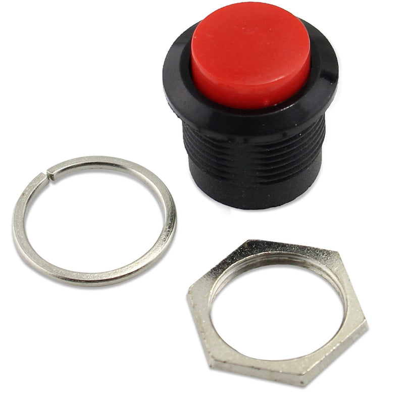 Odseven Wholesale 16mm Panel Mount Momentary Pushbutton - Red 10pcs