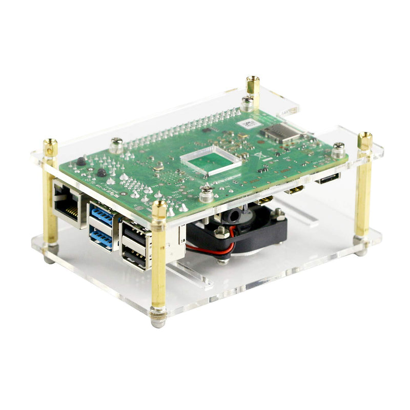 Double-layer Acrylic Case for Raspberry Pi 4 Model B Odseven