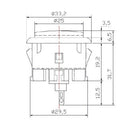 Odseven Arcade Button - 30mm Translucent Clear Wholesale