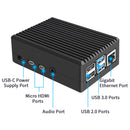 Aluminium Alloy Cooling Case for RPi 4B