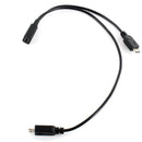 Micro B USB 2-Way Y Splitter Cable