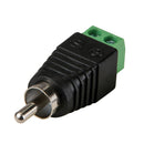 Odseven RCA (Composite Video, Audio) Male Plug Terminal Block