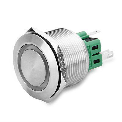 Rugged Metal Pushbutton - 22mm 6V RGB Momentary Wholesale
